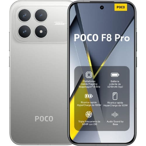 Poco F8 Pro 5G - 6.59" - 512GB ROM - 12GB RAM - Dual SIM - Fingerprint - 6210mAh - Titanium
