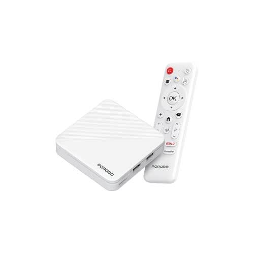 Porodo Echobox Android Tv Box, 4k Ultra Hd Streaming Media Player,