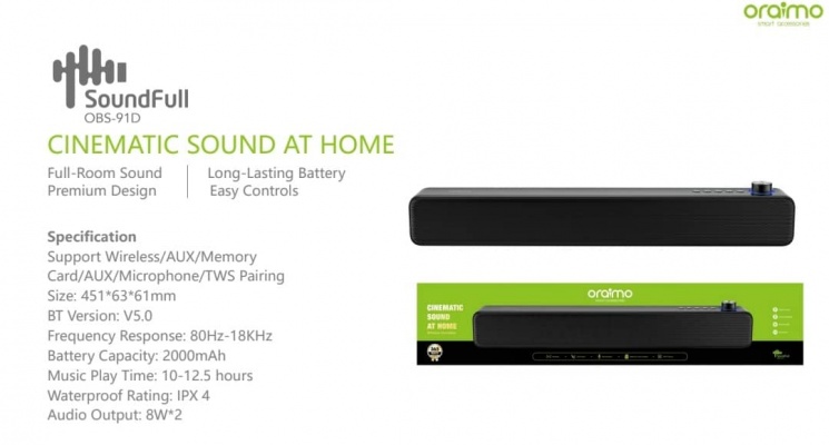 oraimo sound bar