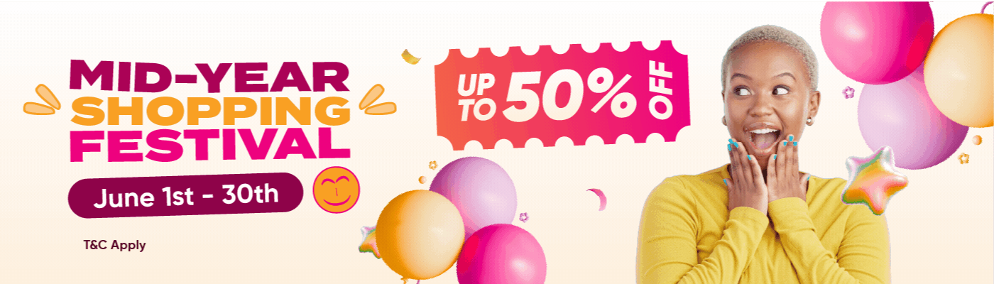 Mid year Shopping Festival Banner