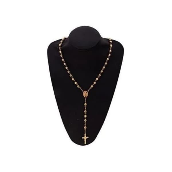 Beaded Rosary - Gold  view 2