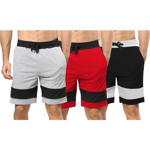 Teefazz Shorts - Set Of 3 -Multi Colors.