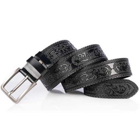 Men's Stylish Original Pure Leather Black Belt.
