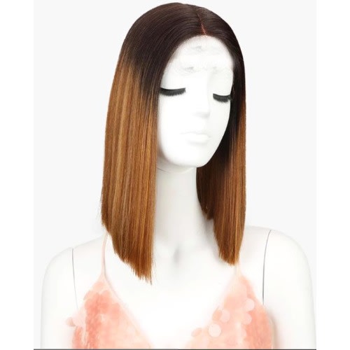 New Fashion Blunt Cut Ombre Wig with Closure.