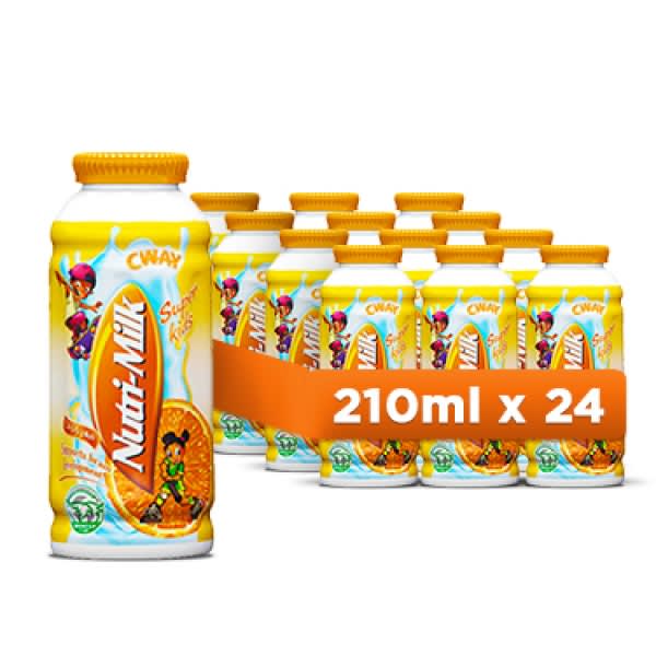 Super Kids Nutri-milk Orange Flavor Drink X24 - 210ml.