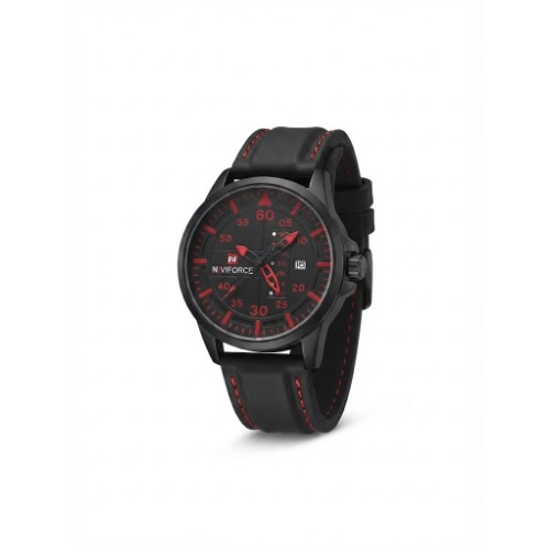 Men's Tactical Sport Rubber Strap Wrist Watch - Black \u0026 Red
