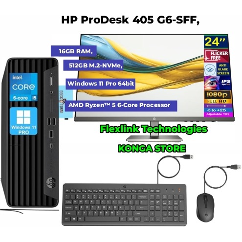 HP Prodesk 405 G6 Sff – Amd Ryzen 5 4600g – 16GB RAM – 512GB SSD