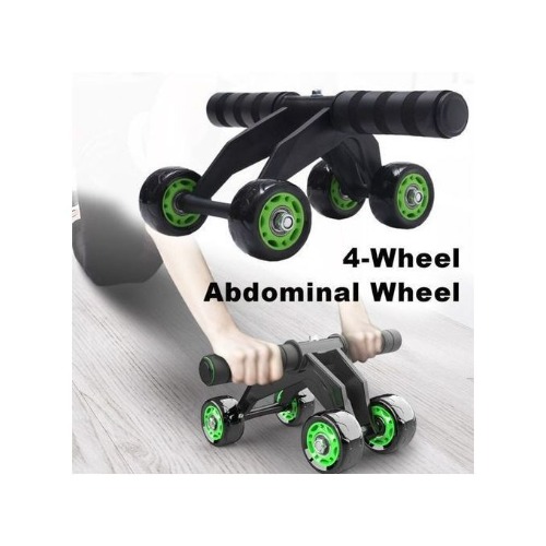 Roll Max 4-wheel Ab Roller Exercise Trainer – Multifunctional Portable Abdominal