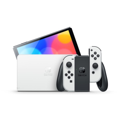 Switch OLED Model - White Joy-con, White Dock - 2021