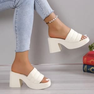 Sandal Heel Slippers - Size - 8