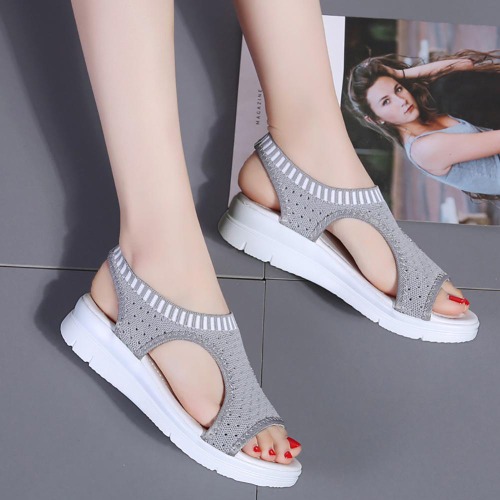 Ladies Sandals - Size 7 - Grey