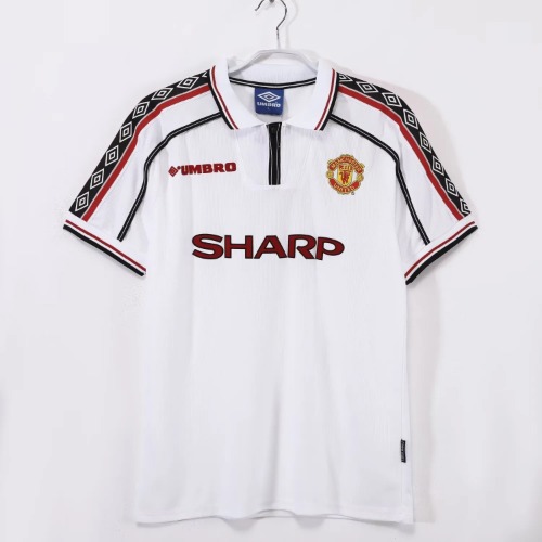 Umbro Manchester United Retro White Jersey 1998/99 | Konga