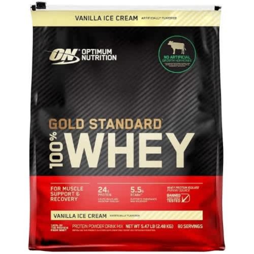 Gold Standard 100% Whey Protein Powder - Vanilla Ice Cream - 5.47 Lb | Konga