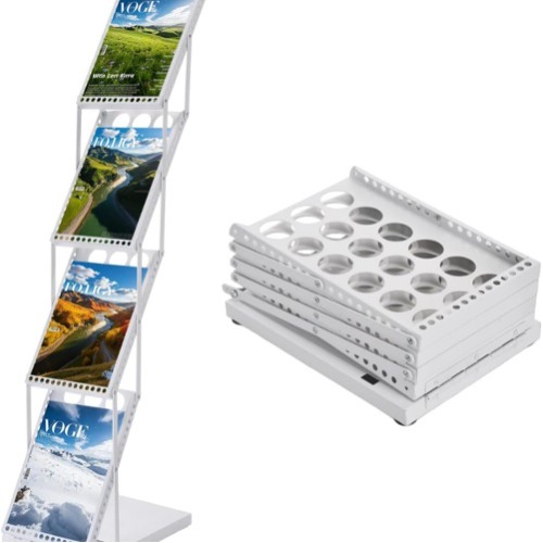 Folding Display Stand For Brochures \u0026 Magazines