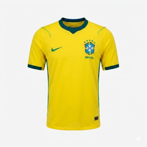 Brazil 2026/2027 Home Jersey + Free Keychain