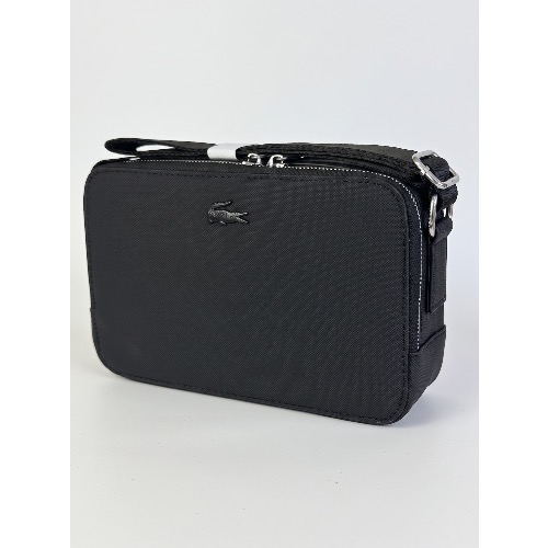Men's Classic Textured Crossbody Shoulder Bag - Black