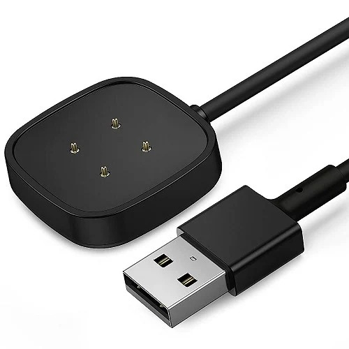 Caricatore Magnetico Per Fitbit Versa 3/4 E Sense | Cavo USB-C 100cm Con Protezione Da Sovracorrente
