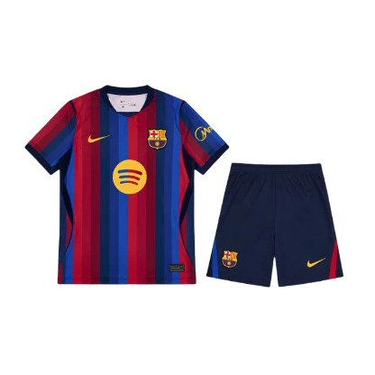 Kids Barcelona 2026/2027 Home Kit Jersey - Top \u0026 Shorts