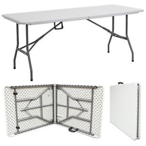 Outdoor/ Indoor Foldable Plastic Table ( 180cm)- White | Konga