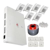 Pabx 8 Extension Wired Intercom Kits With 6 Phones And Accessories - Pbx 6 Phone Everything Complete