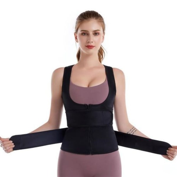 Ladies/women Waist Trainer Adjustable Corset - Vest Body Shaper -black