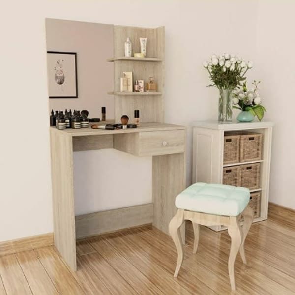 Fontanez dressing hotsell table with mirror