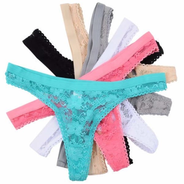 G-string Ladies Underwear Pants - Lace - 6pcs