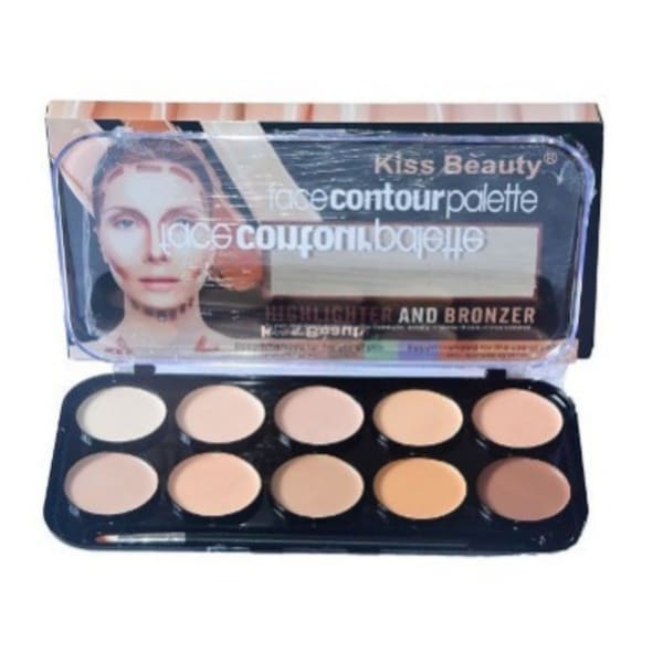 Classic Make Up Contour + Bronzer & Highlight Palette - 9 In 1