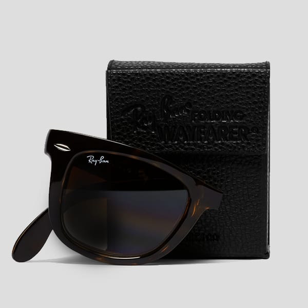 Ray ban folding wayfarer tortoise shell shop