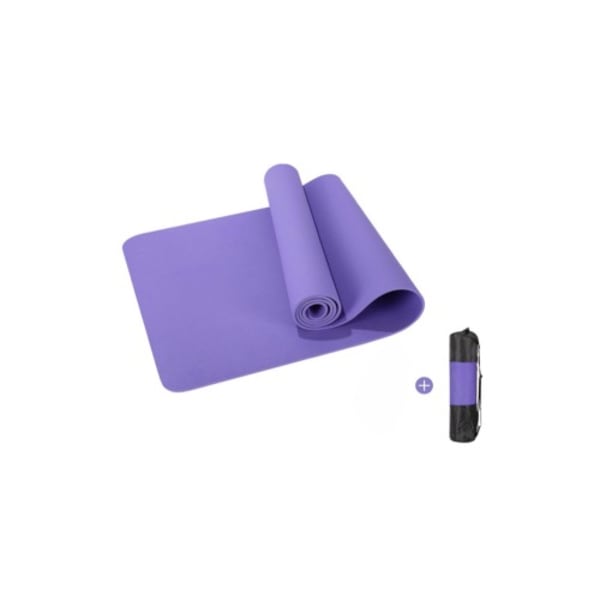 Yoga Mat With Carrier Bag- Purple