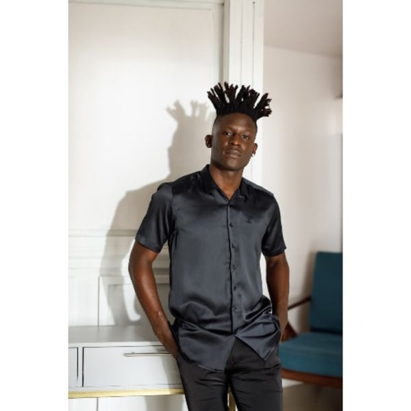 Men s Silk Long Sleeve Shirt Blue Konga Online Shopping
