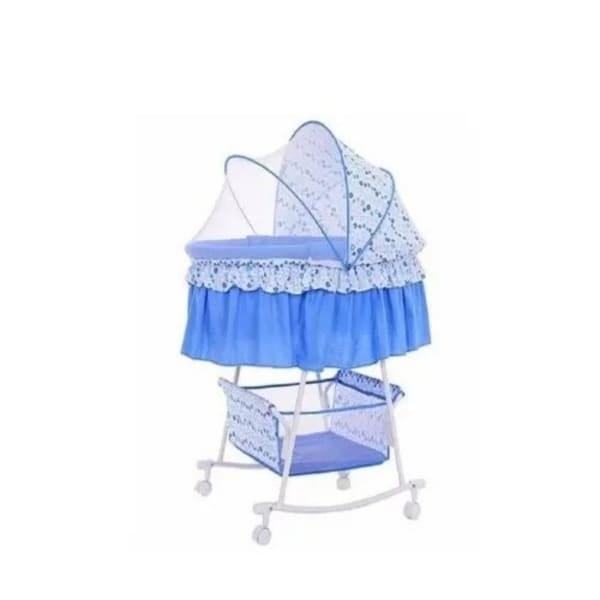 Kolcraft bassinet blue and white cheap