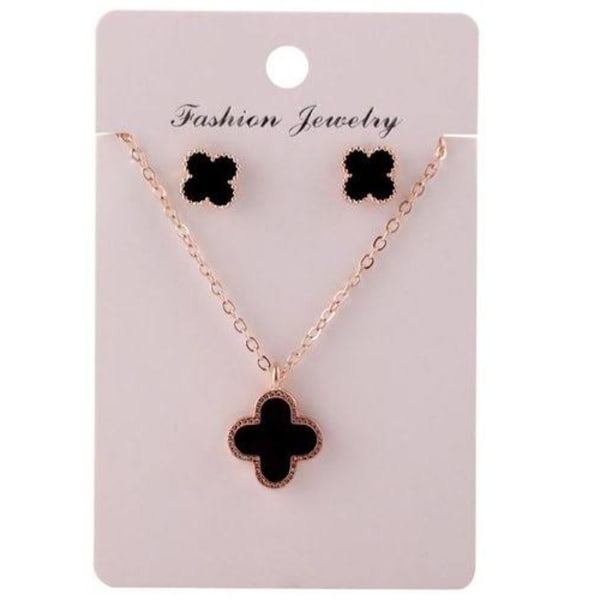 Black and gold 2025 necklace fashion jewelry