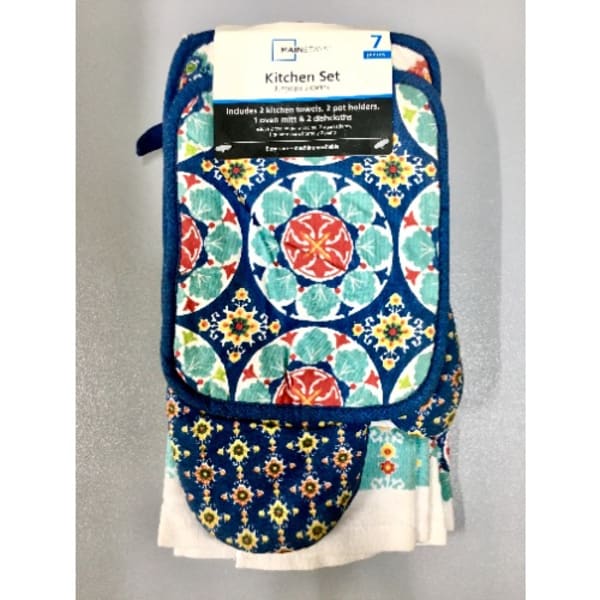 Mainstays Cotton Pot Holders - Teal - 7 x 9 in