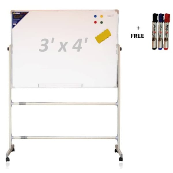 Adjustable White Board Stand (3 ft x 4ft to 4ft x 8ft)