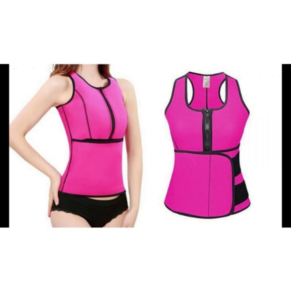 Women's Hot Sweat Body Vest Shaper - Pink
