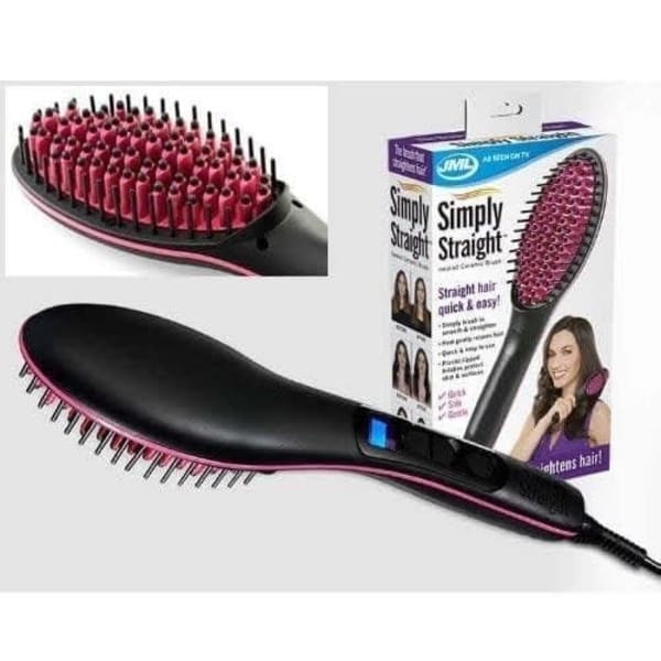 Simply straight ceramic deals straightening brush reviews