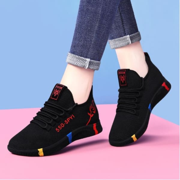 Ladies Sports Sneakers - Black