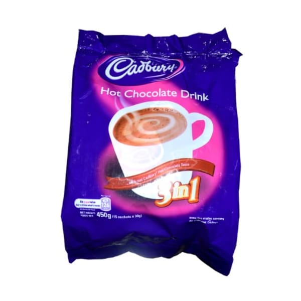 Cadbury Hot Chocolate 3 In 1 Drink - 30g X 10