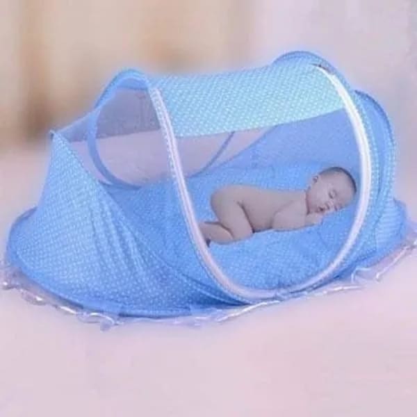 Baby Bed With Stainless Stand And Mosquito Net
