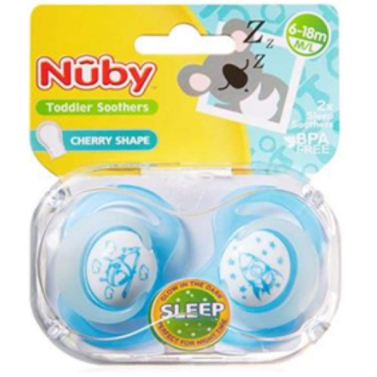 Nuby 2 x Sleep Soothers 6 18m Blue Konga Online Shopping
