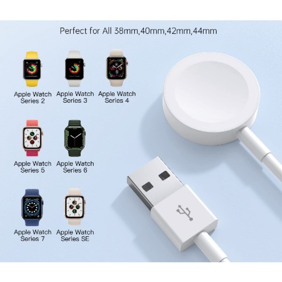 Magnetic Usb Charger For Apple iWatch Series 8 7 6 5 4 3 2 SE
