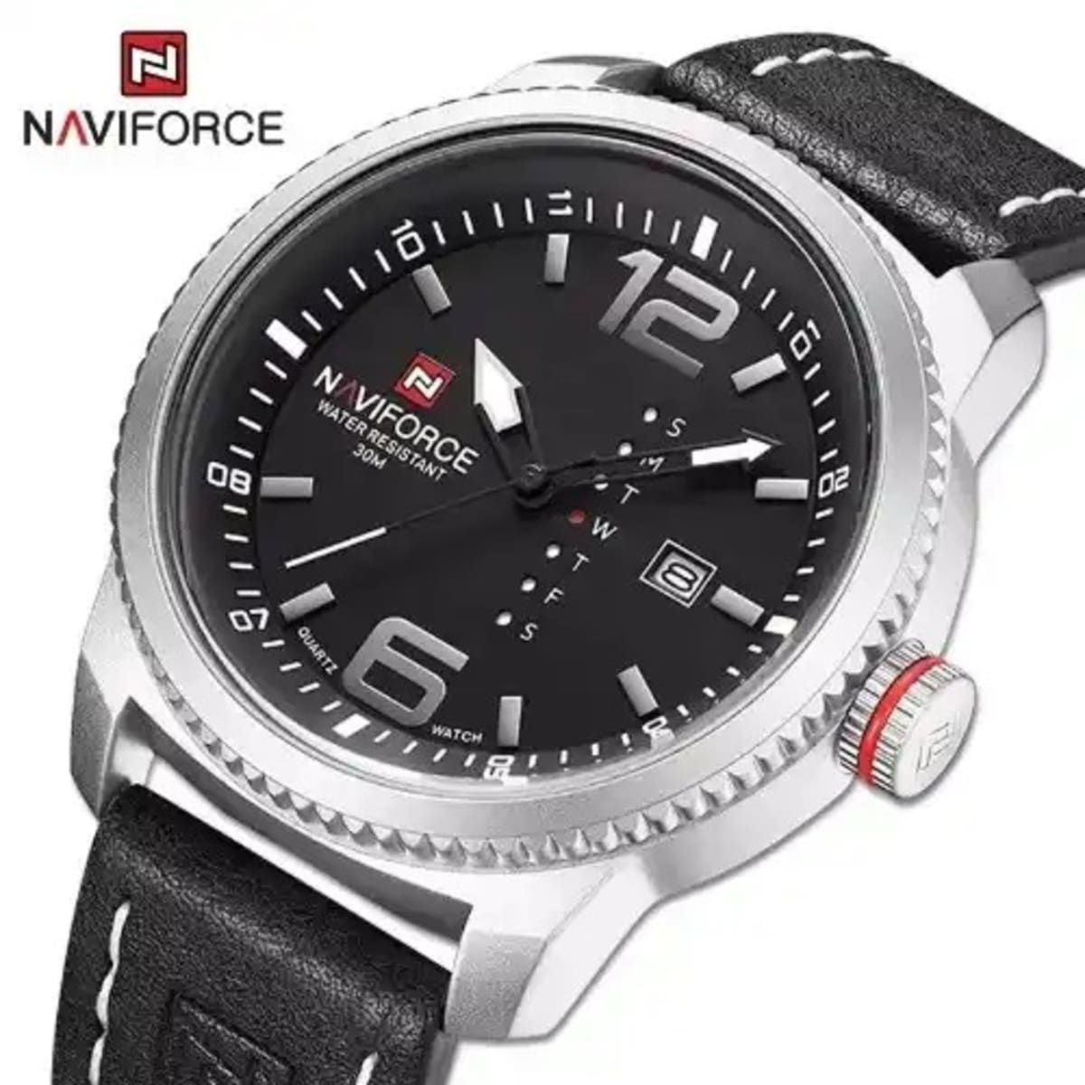 Naviforce watch store black