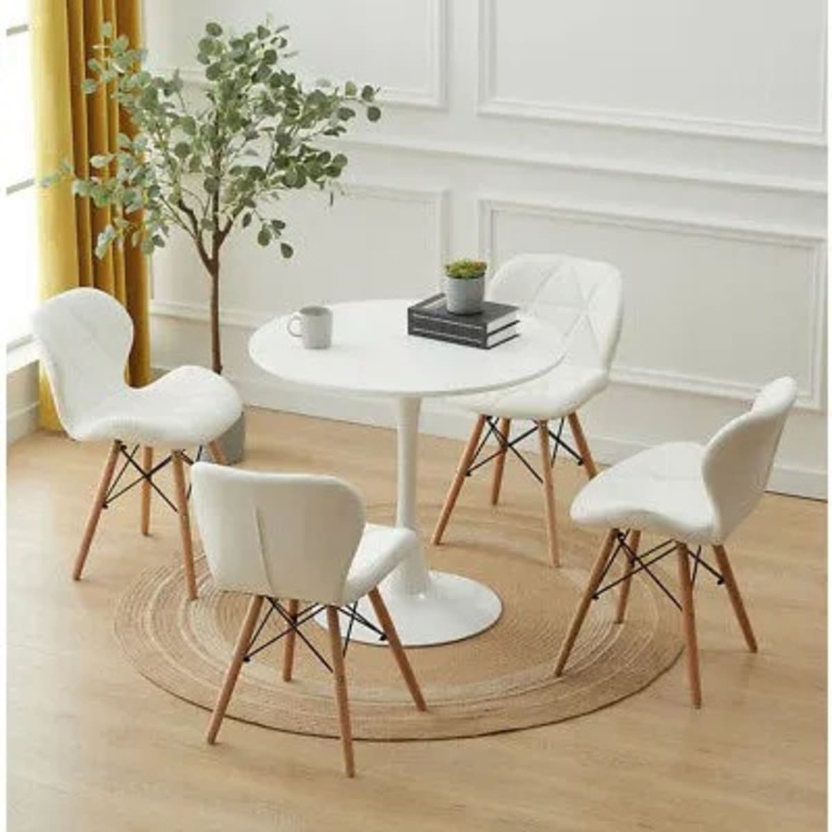 Coffee Table 4 Leather Chairs White Konga Online Shopping