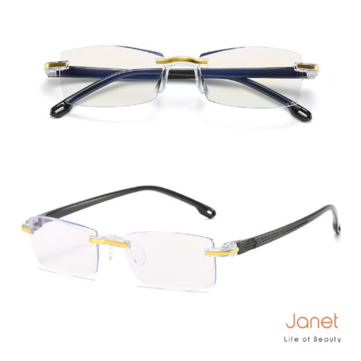 Rimless reading glasses 1.50 hot sale