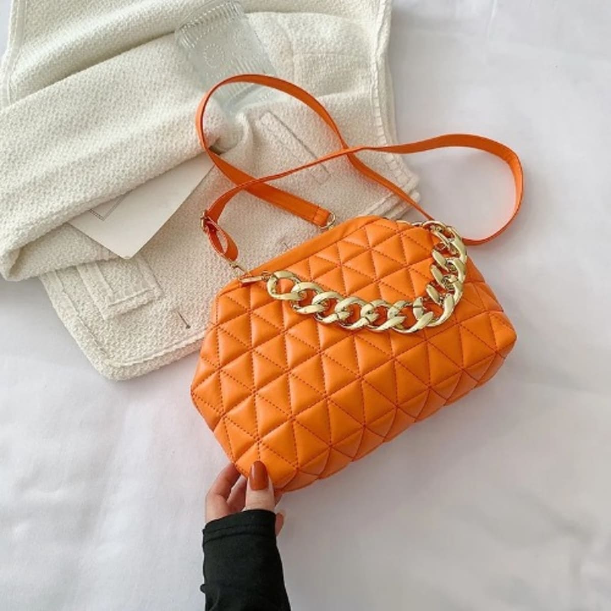 Fashion Front Woman Clutch Bag Orange Konga Online Shopping