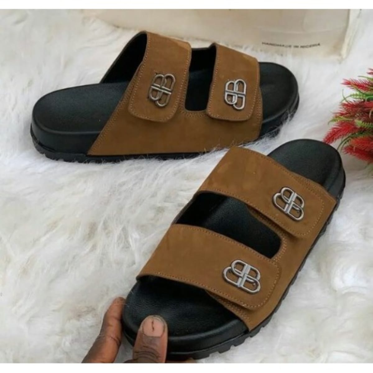Realwon Leather Suede Slippers Brown Konga Online Shopping