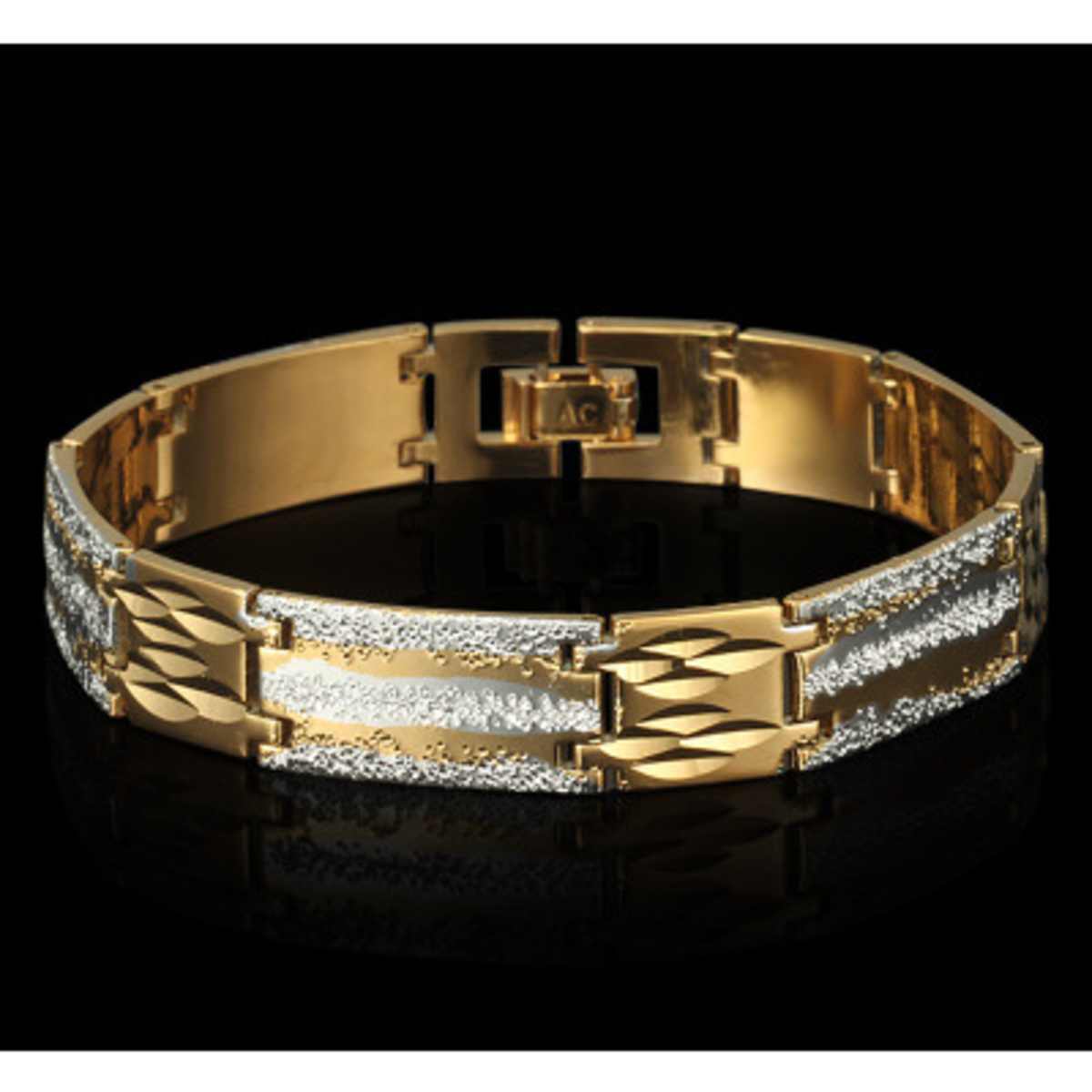Men s Two Tone Bracelet Konga Online Shopping
