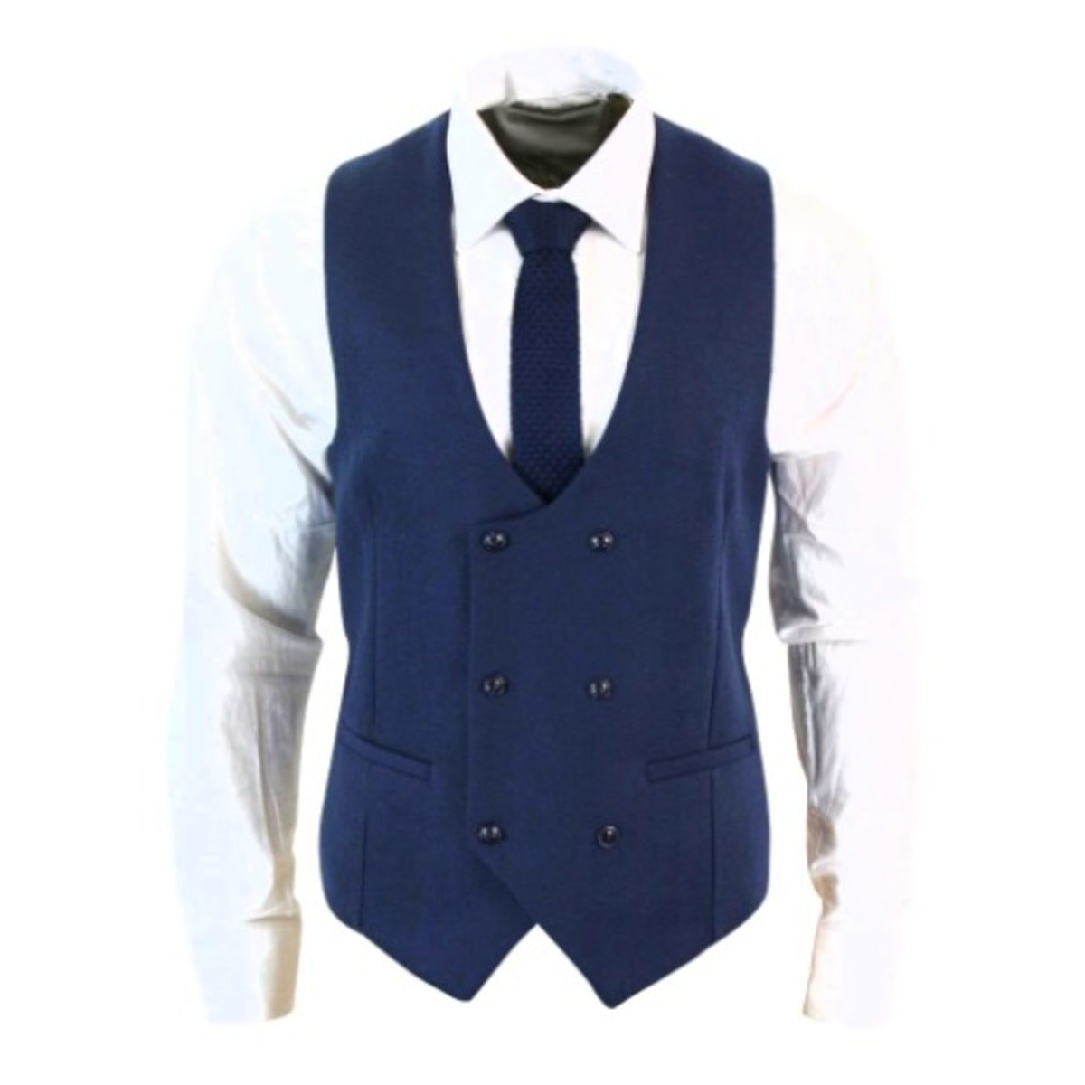 Men s Double Breasted Waistcoat Navy Blue Konga Online Shopping