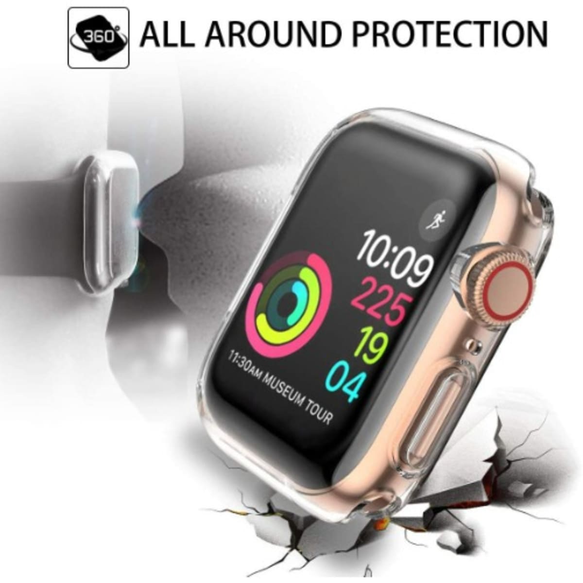 Round case best sale for apple watch